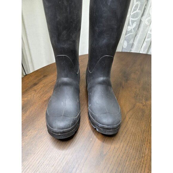 Kamik Jennifer Womens 7M Charcoal Grey Rubber Wellington Rain Winter Fall Boots - Picture 16 of 16